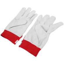 Gloves Gardening for Women Thorn Proof Sleeves Work Women's Red Fabric Pigskin