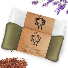 Hihealer Silk Eye Mask Set of 2 Lavender Weighted for Sleeping Yoga Spa Meditation Wet and Cold Compresses SelfCare Relaxation Gifts Women