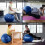 ROMIX Exercise Ball 55cm 65cm 75cm Antiburst Extra Thick Birthing Pregnancy 6