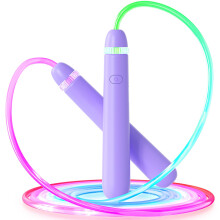 ACHDOFITS LED Light Up Skipping Rope for Kids Adjustable Glow in The Dark Jump Rope for Children Girls Boys 512 Years Fun Outdoor Sports Toys Gift P