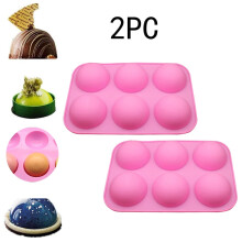 2PCS Tangnade Alphabet Cookie Cutters, Linen Cake Word Molds, Gummy Mold, 2-Cavity Half Sphere Silicone Cake Chocolate Cookie Baking Mould Pan