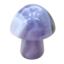 Daily Clearance Semi-Precious Mini Mushroom Crystal - Rose Quartz & Amethyst Polished Healing Gem for Decor, Compatible with Home & Garden Use