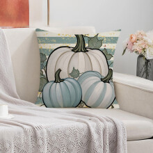 Honeeladyy 18x18 Inch Pumpkin Pillow Covers, Cute Home Sweet Home Bowknot Print, Fall Decor for Autumn Thanksgiving Farmhouse Decor