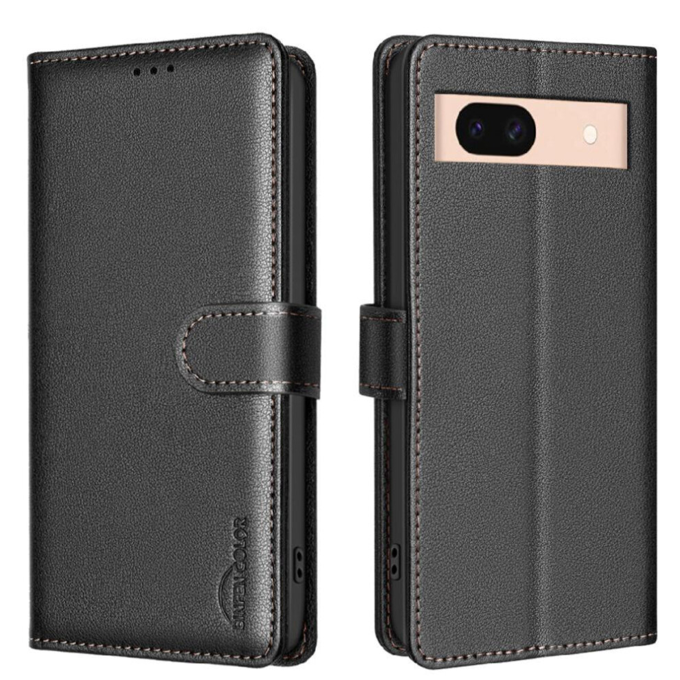 Flip Case For Google Pixel 8A Card Holder Kickstand Magnetic Pu Leather Rfid Blocking Wallet 9314556330858