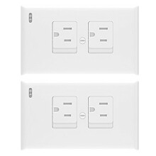 3 Pcs Electrical Outlets Socket Protection Cover USB Plug Single Gang Face Plates for Baby Covers Child