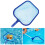 HXEternal UV Resistant Pool Skimmers with Pole, Blue, 60" 4