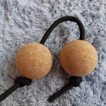 AFQH Wooden Sand Eggs Asalato African Shakers Rhythm Fingertip Ball PercussionMusical