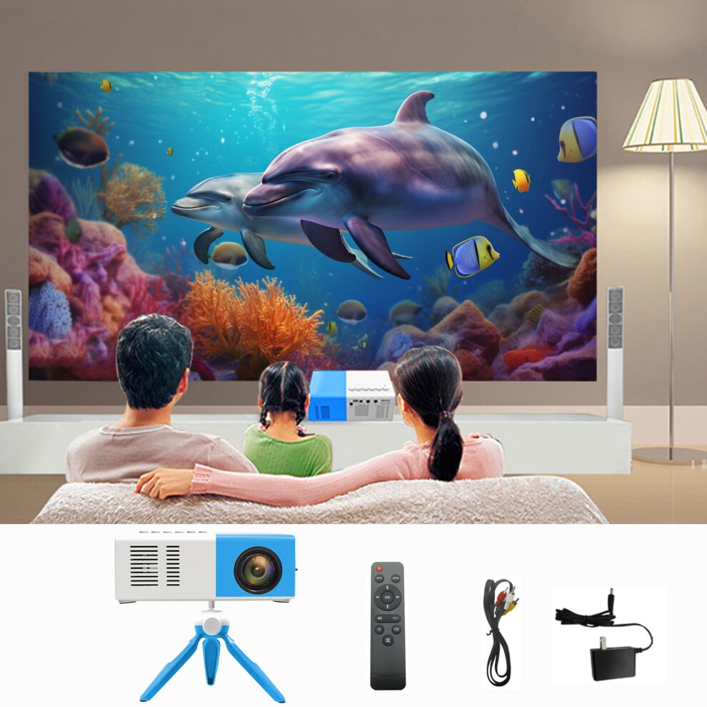 Mini Hd Led Projector 1080P, Portable Home Audio Video Projector Compatible With U-Disk, Tf Card, Hdmi, Av Cable, Gift For Family 9338982119948