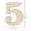 3D Clock Wooden Arabic Numbers DIY Craft (100pcs) 3