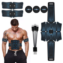 Ems Waist Fitness Abdominal Muscle Stickers Fitness Device Smart Charging Abdomen Trainer