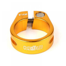 Bike Seat Post Clamp 31.8mm 34.9mm Aluminum Quick Release for Mountain, Road, Fixie, Folding, DH MTB, BMX - Compatible with 31.8mm and 34.9mm Seat
