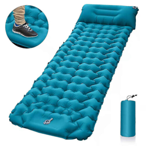 Self-Inflating Camping Sleeping Mattress: Thick, Lightweight, Single or Double, Compact & Attachable Mat