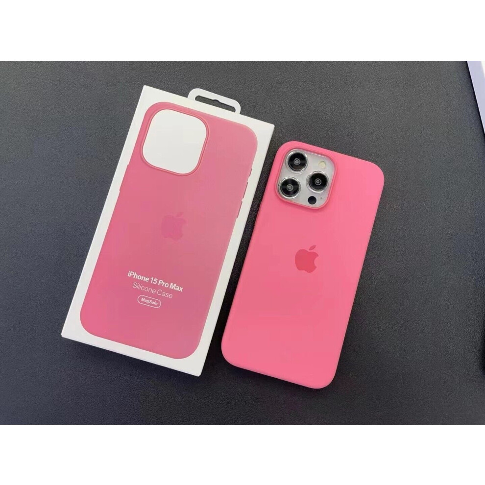 New For Compatible With Iphone 15 12 13 14 Pro Max Silicone Case With Magsafe 9314556331077