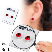 Magnetic Slimming Earrings Acupressure Weight Loss Earring White Red