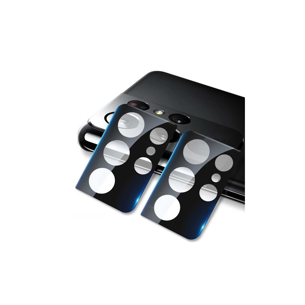 2-Pack Full Coverage Galaxy S21 Ultra Camera Lens Protector Glass Black 9338982121033