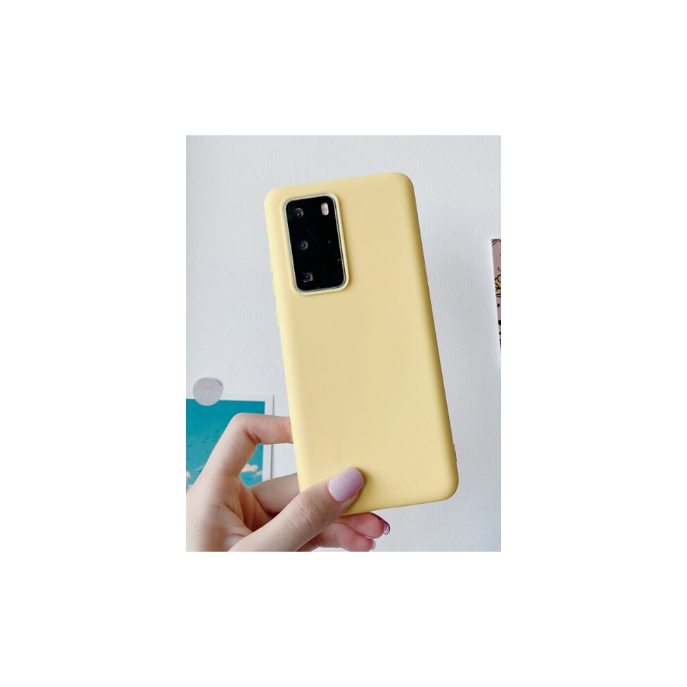 Silicone Cover For Compatible With Samsung Galaxy S21 Ultra, Yellow 9338982121118