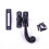 Renovator's Supply Black Wrought Iron Window Sash Lock 3.75" Window Locks 1