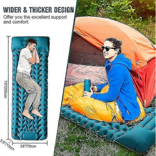Self-Inflating Camping Sleeping Mattress: Thick, Lightweight, Single or Double, Compact & Attachable Mat 1