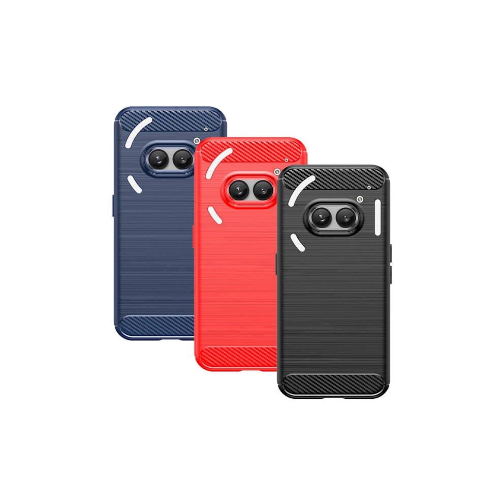 Skalo Nothing Phone (2A) Armor Carbon Shockproof Tpu Case - More Colors Black 9338982120715