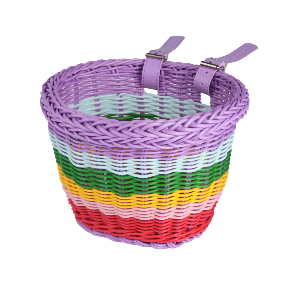 Svnr Kids Bike Basket Scooter Basket Handwoven Bike Baskets For Girls And B