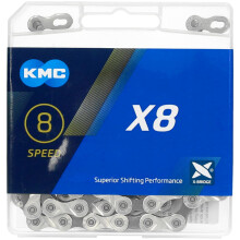 KMC X893 8 Speed SilverGrey Chain114L