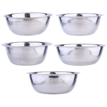 Stainless Steel Egg Metal Mixing Bowls with Scale Kitchen Prep Practical Salad