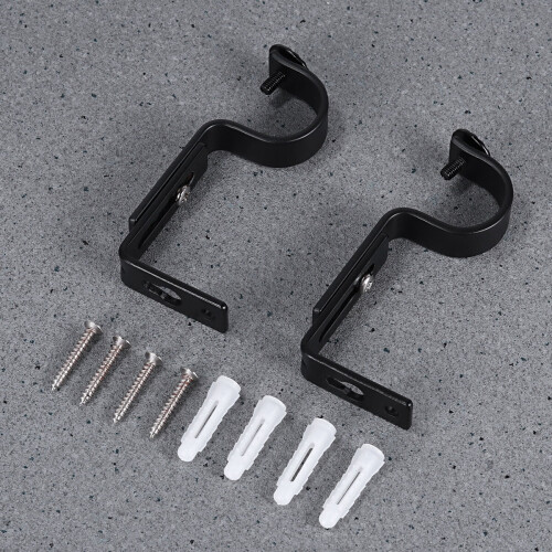 Adjustable Curtain Rod Bracket for 15-22mm Rod - 2PCS 2