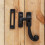 Renovator's Supply Black Wrought Iron Window Sash Lock 3.75" Window Locks 7