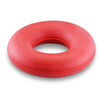 NOVA Inflatable Donut Cushion, Easy to Inflate and Deflate Seat Cushion, Durable Rubber and Easy to Clean Red 15 Inch Diameter