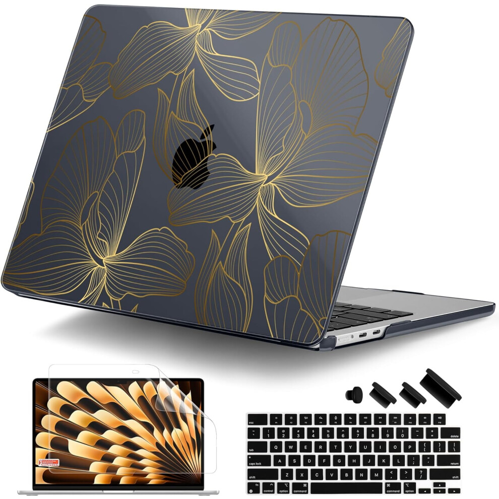 Compatible With M3 Macbook Air 15 Inch Case 2024 2023 A3114 A2941 M2 Retina Display Touch Id, Hard Case 9377112379005