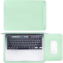 14 inch Laptop Sleeve Compatible with MacBook Air M1 13.3 2020, MacBook Pro M1 13.3 2020, PU Leather Notebook Computer