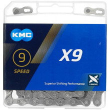 KMC Unisexs X9 Chain Grey 114 Link
