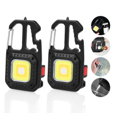 URAQT Upgraded LED Keychain Flashlight 1000 Lumens Mini LED COB Flashlight