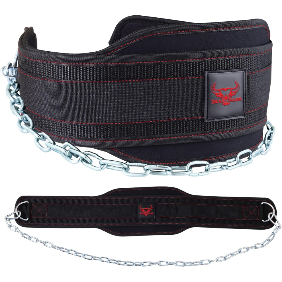 Beast Rage Dip Belt Weight Lifting Belt With Heavy Duty 36 Inch Adjustable