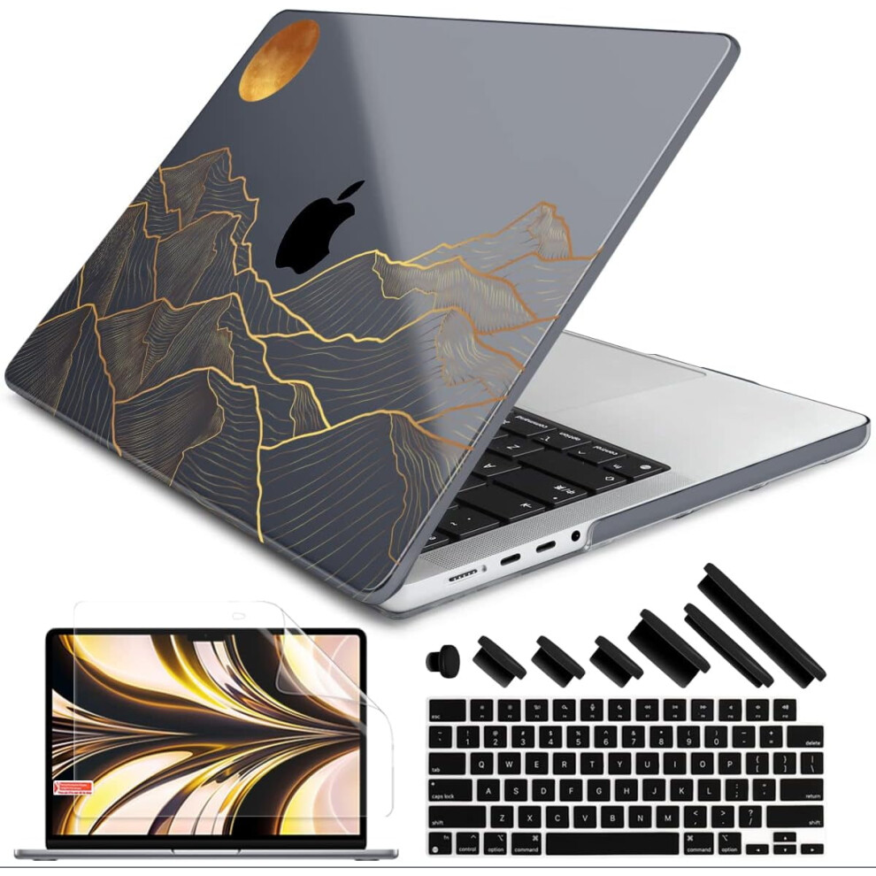 For M3 Macbook Pro 14 Inch Case 2024 2023 2021 A2918 A2992 M2 A2779 M1 A2442 Pro/Max, Plastic Hard Shell Cover 9027700913660