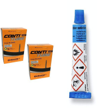 Continental Cross 28 700 x 3247c Bike Inner Tubes Presta 60mm Long Valve P