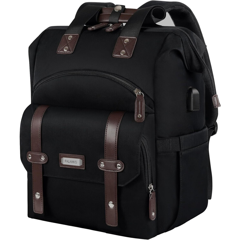 Laptop Backpack For Women, Work Doctor Teacher Nurse Wide Open College 15.6 Inch Laptops Backpack Purse 9027700913691