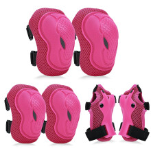 YOOXARMOR Adjustable KidsToddlerChildren Knee Pads Elbow Pads Wrist Guards Set for 358 Years Boys GirlsChild Safety Protective Gear Set for Roller S