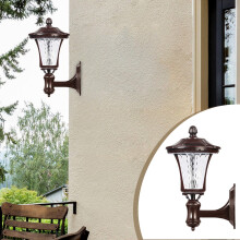 Solar Outdoor Garden Lights, 2 LED Wall Lamps, High Translucent, Decorative for Home, Villa, Fence - Up to 65% Off