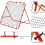 Rebounder Net Practise Football Training Net Soccer Kickback Target Goal Pr 4
