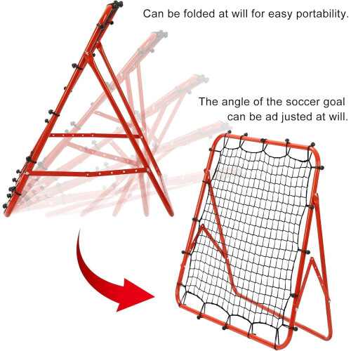 Rebounder Net Practise Football Training Net Soccer Kickback Target Goal Pr 2
