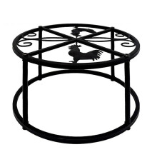Metal Stand for Waterer Feeder Stand Holder with 4 Legs Rustproof Iron Chicken Waterer Buckets Stand