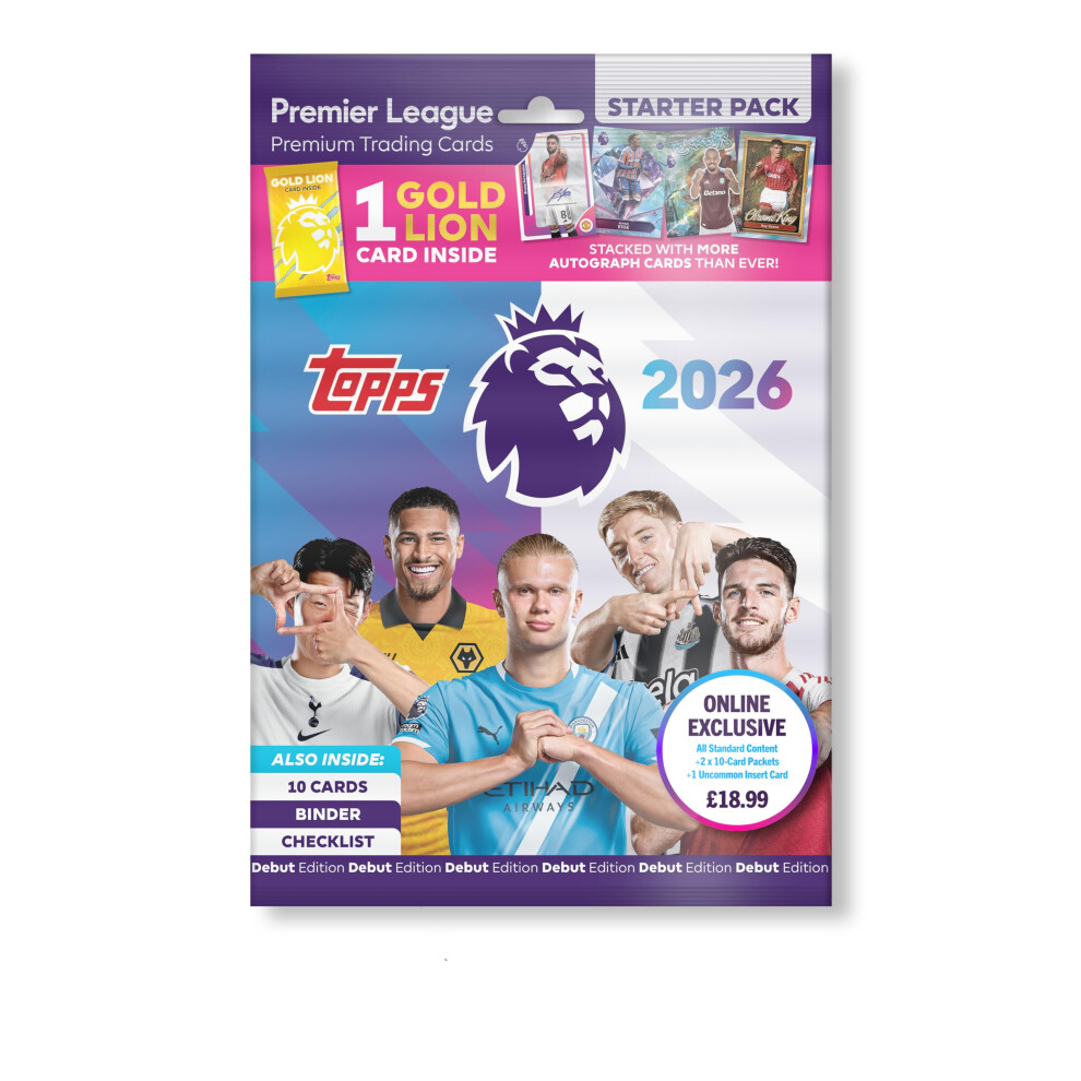 Topps Premier League 2026 Debut Edition Starter Pack Online Exclusive Ver