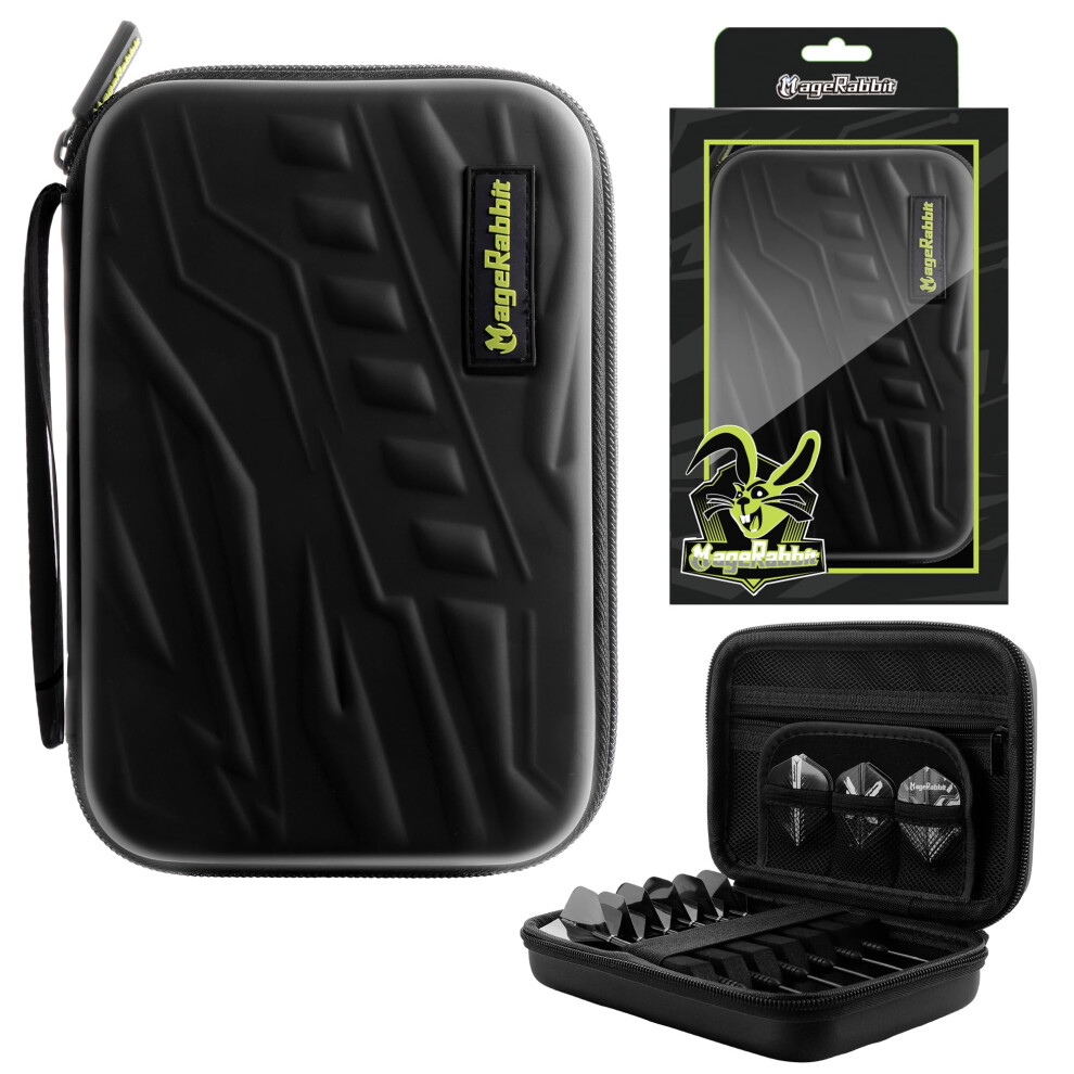 Magerabbit Dart Case For Steelsoft Darts Holds 6 Darts And Accessories Prot