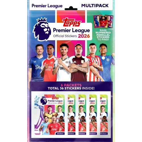 Topps Premier League 2026 Sticker Collection  Multipack