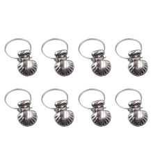 8 Pcs Curtain Clips Shell Hooks for Curtain Strong Hanging Clip Sliver Hooks