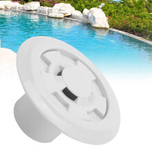 Delaman Swimming Pool Water Overflow Outlet, Plastic Swimming Pool Water Overflow Outlet Drain Pool Discharge Accessories