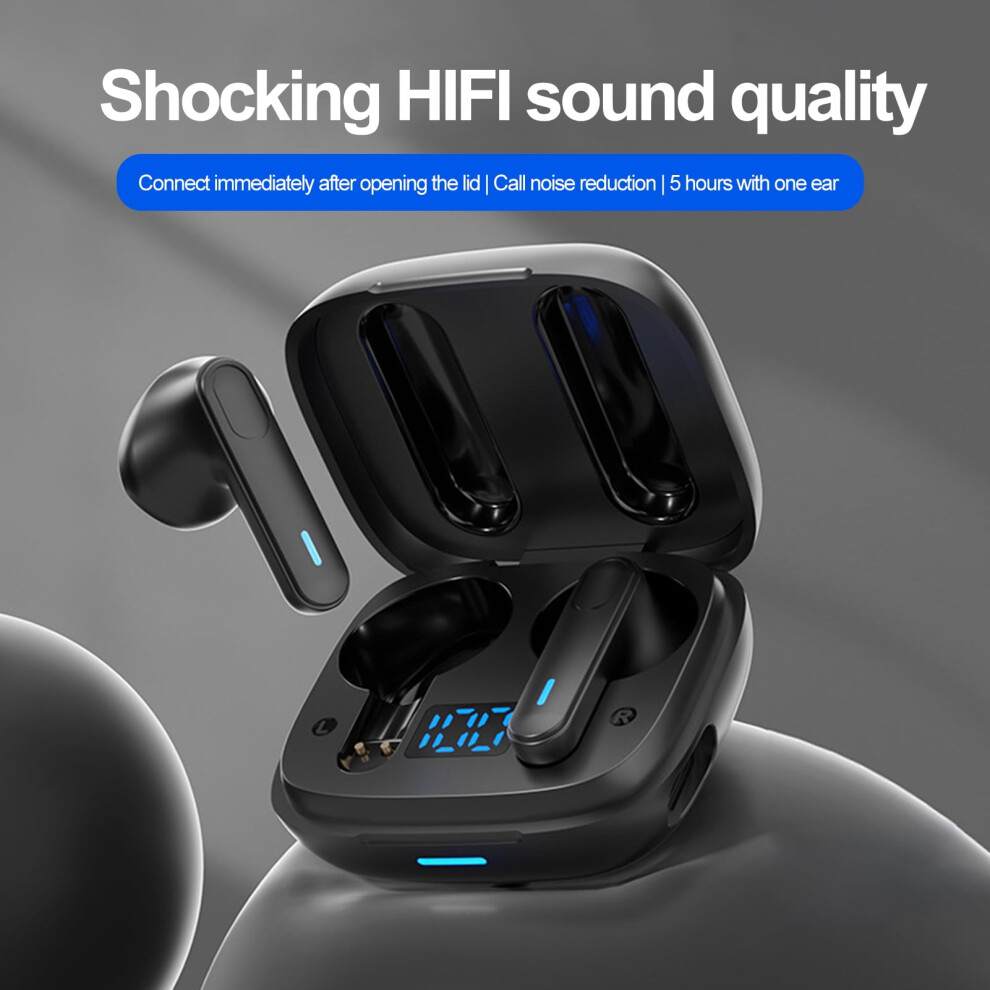Susuchens Bluetooth 5.3 Earphones, Compatible With Iphone Samsung, Digital Display, Noise Reduction, Long Battery, Stereo Sound, Sports Earbuds, 9422877265381