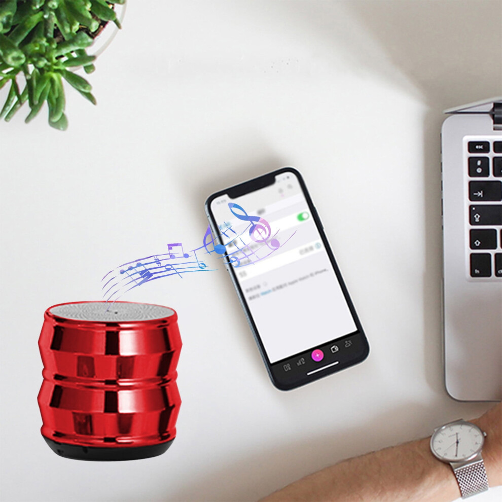 Jacenvly Clearance 2024 New 5.0 Metal Mini Bluetooth Speaker Couplet And Convenient Outdoor Plug-In Small Audio Built-In Microphone Room Decor 9422877265343