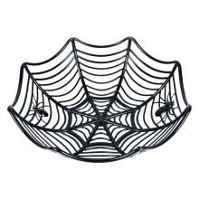 Halloween Spider Web Plastic Basket Trick or Treat Candy Bowls,Large Fruits Basket for Halloween Party Decor